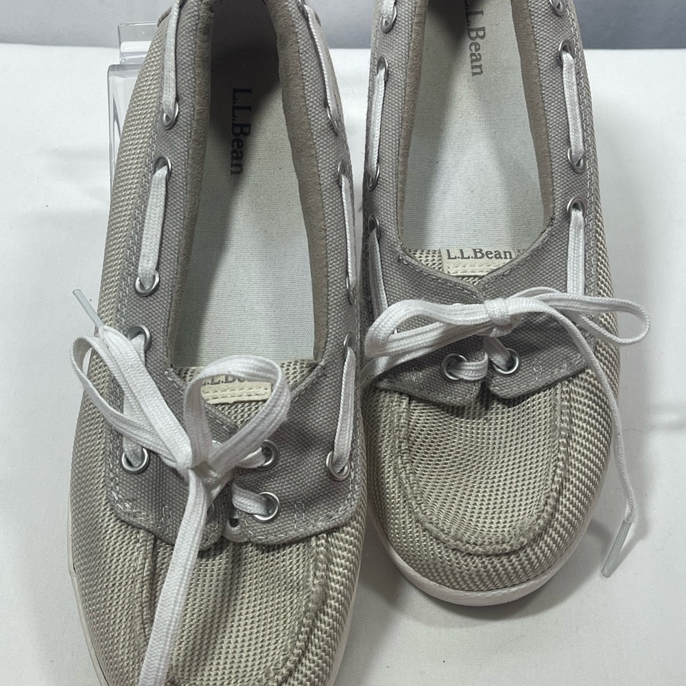 L.L. Bean Women's Beige Boat Shoes